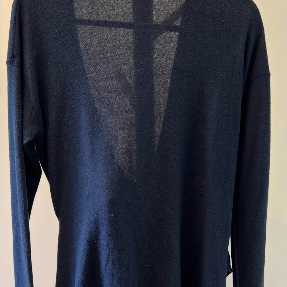 NWOT J.Crew Navy Blue Reversible V-back long-sleeve tunic - Picture 12 of 12